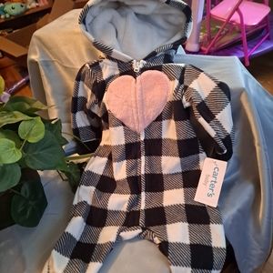 NWT 3 mo Buffalo plaid sleeper